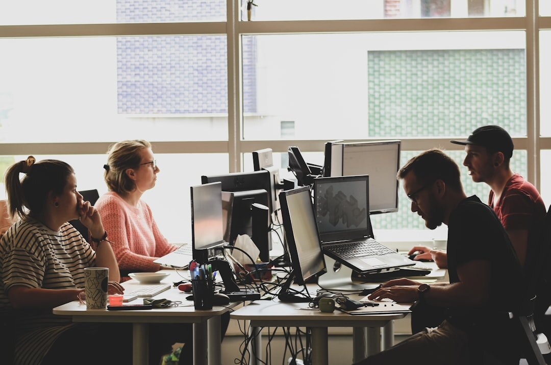 diverse team in healthy office